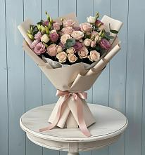 Букет цветов из:  Розы и Лизиантусы #REPLACE_PRED# Кузнецово