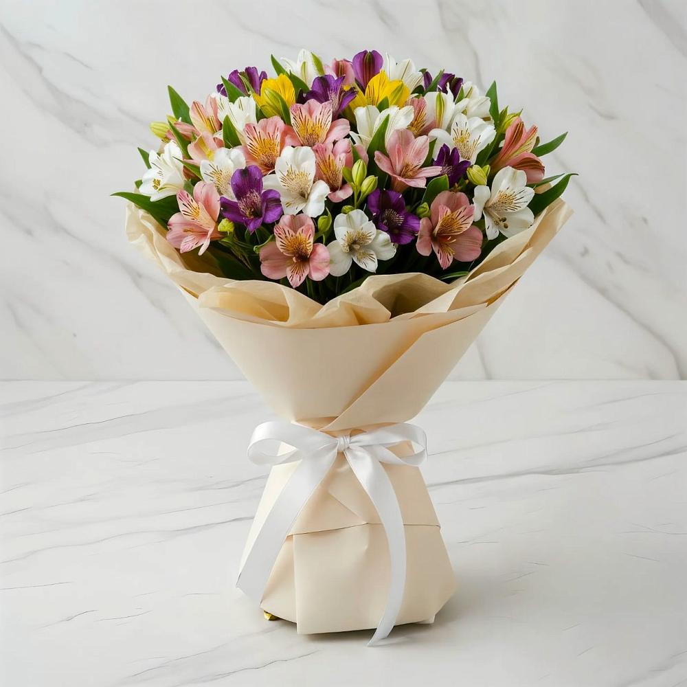 Букет цветов из: Альстромерии в Кузнецово