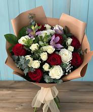 Букет цветов из:  Розы и Альстромерии #REPLACE_PRED# Кузнецово