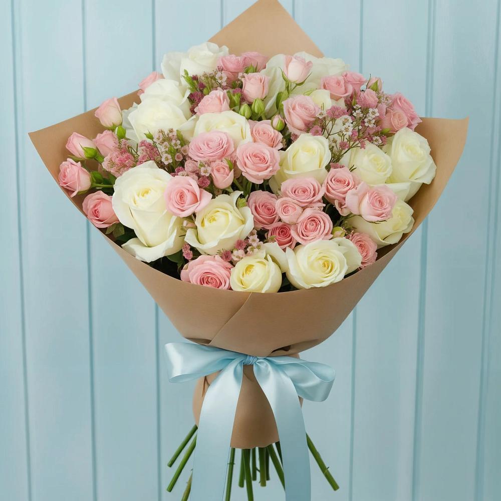 Букет цветов из: Розы в Кузнецово