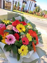 Букет цветов из:  Герберы #REPLACE_PRED# Кузнецово