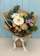Букет цветов из:  Герберы и Хризантемы в Кузнецово