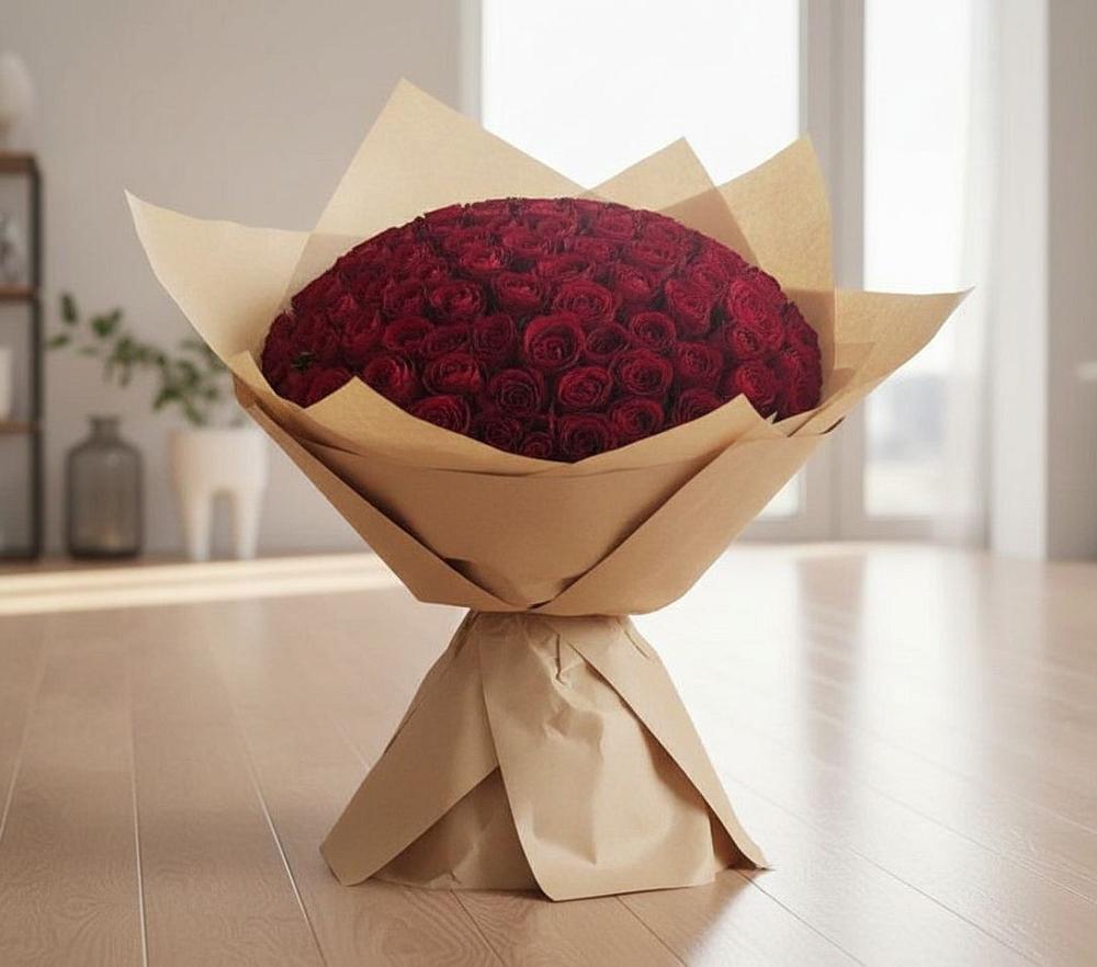 Букет 101 Красная роза в Кузнецово