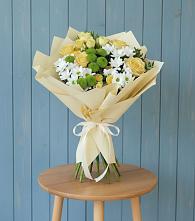 Букет цветов из:  Хризантемы и Розы в Кузнецово