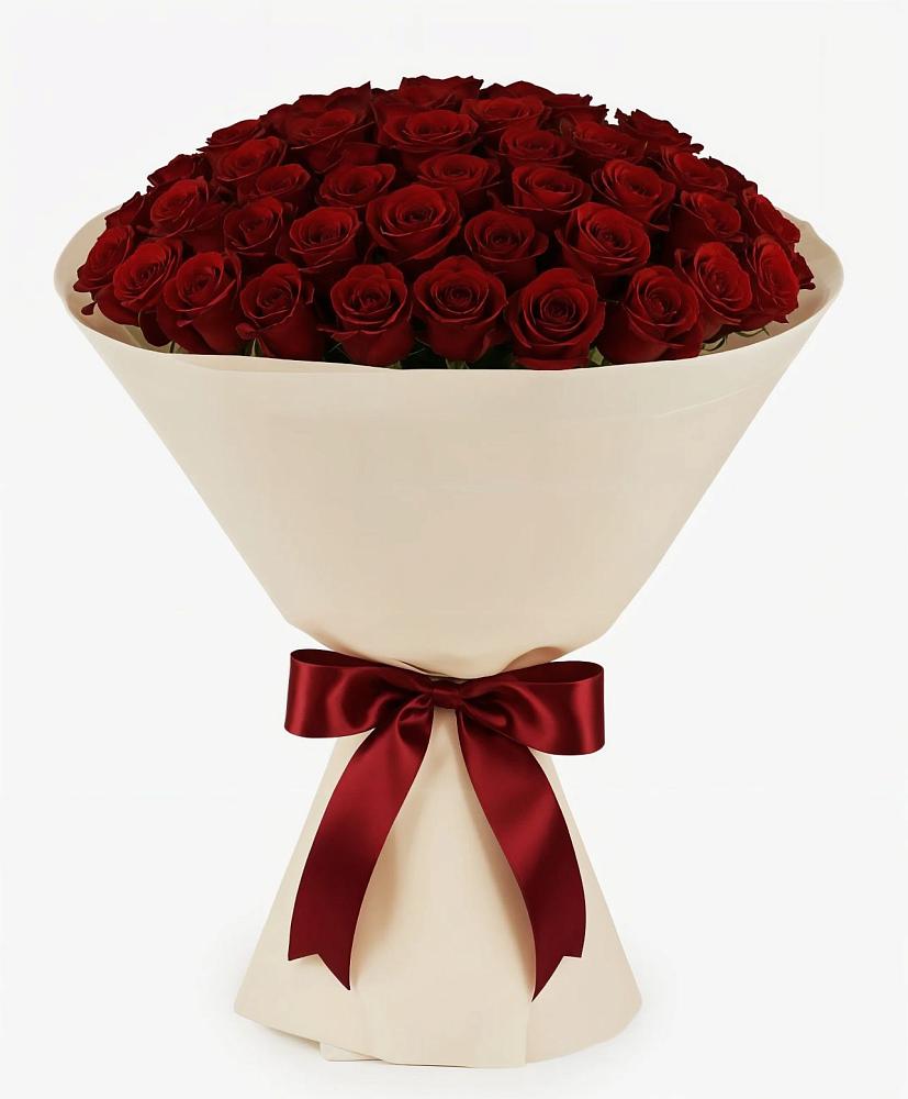 Букет 101 Бордовая роза Блэк Бакарра в Кузнецово