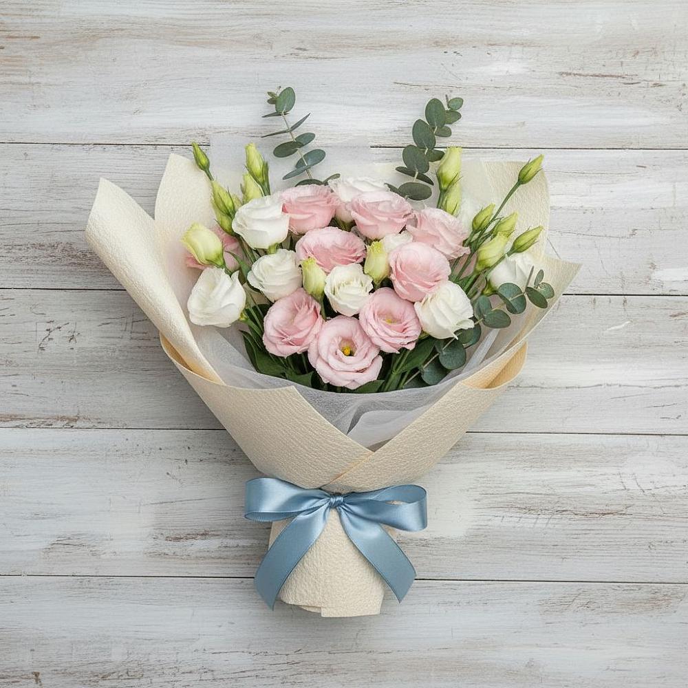 Букет цветов из: Лизиантусы в Кузнецово