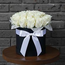 Цветочная композиция из Розы в шляпной коробке #REPLACE_PRED# Кузнецово